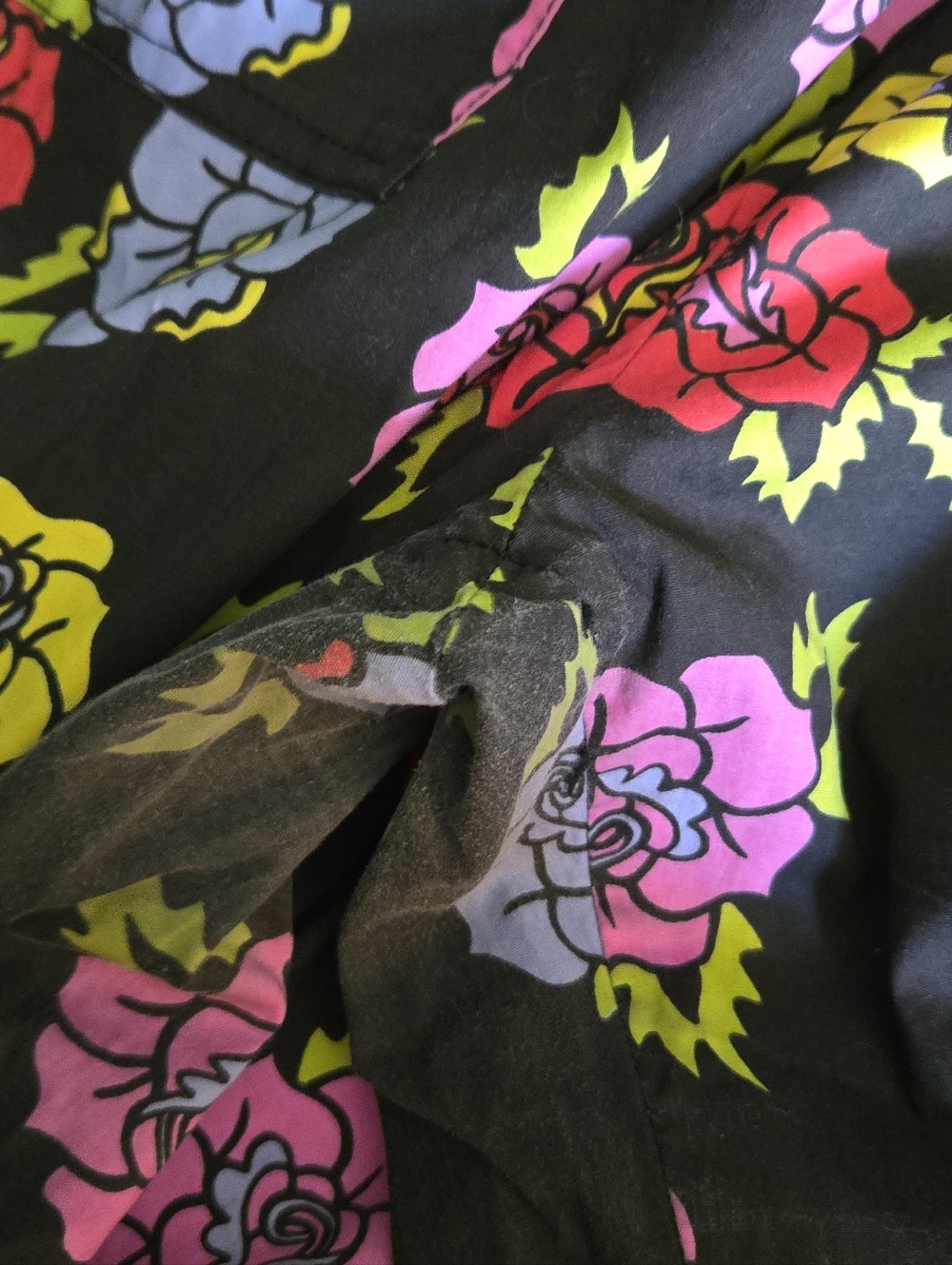 Nooworks Black Floral Jumpsuit Xxl - Picture 7 of 7